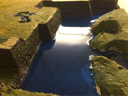 名古屋城の堀の水張り