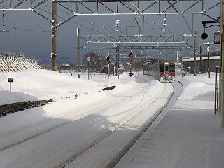 ストーブ列車と弘前城