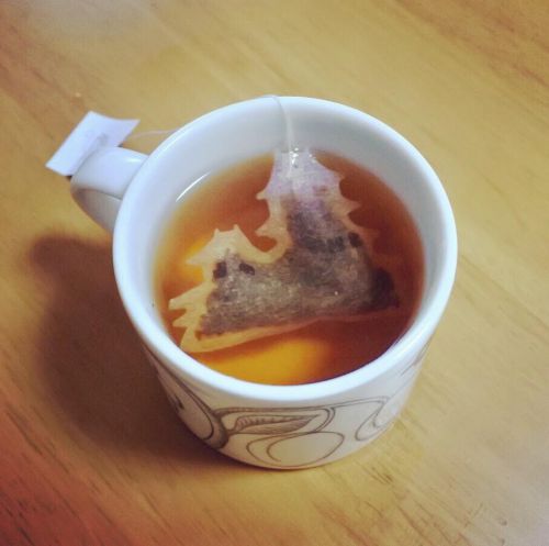 松本城紅茶で乾杯！