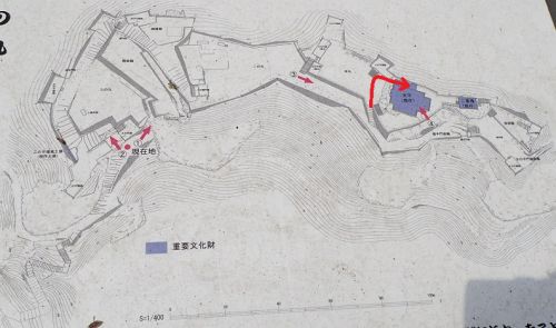 2019.11.01 備中松山城 [19] - 八の平櫓跡から接続廊下へ -
